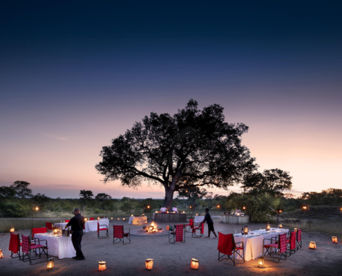 Bush dining Chitwa Chitwa Game Lodge
