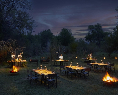 Lion Sands River Lodge Bush Dinner Lion Sands River Lodge