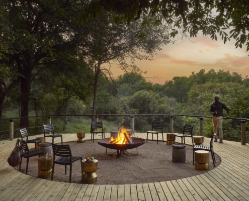 Lion Sands Tinga Fire Deck Lion Sands Tinga Lodge