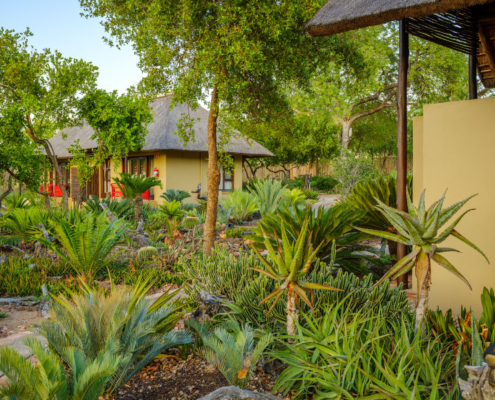 View of The Garden Rooms from the garden Jaci s Sabi House